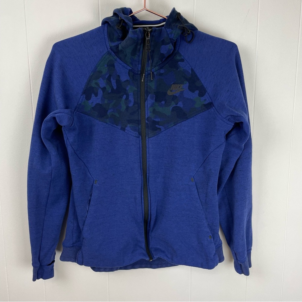 Nike Camouflage Print Long Sleeve Hoodie Sweatshirt